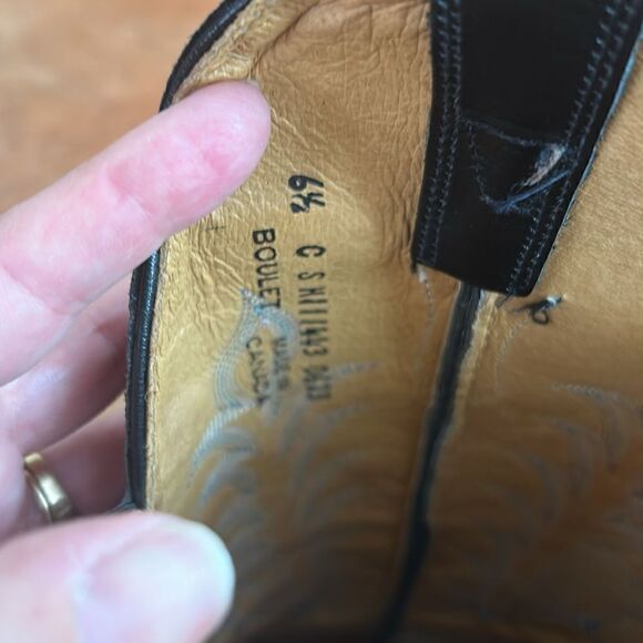 Boulet Iridescent and Black Cowgirl Boots - Picture 8 of 10